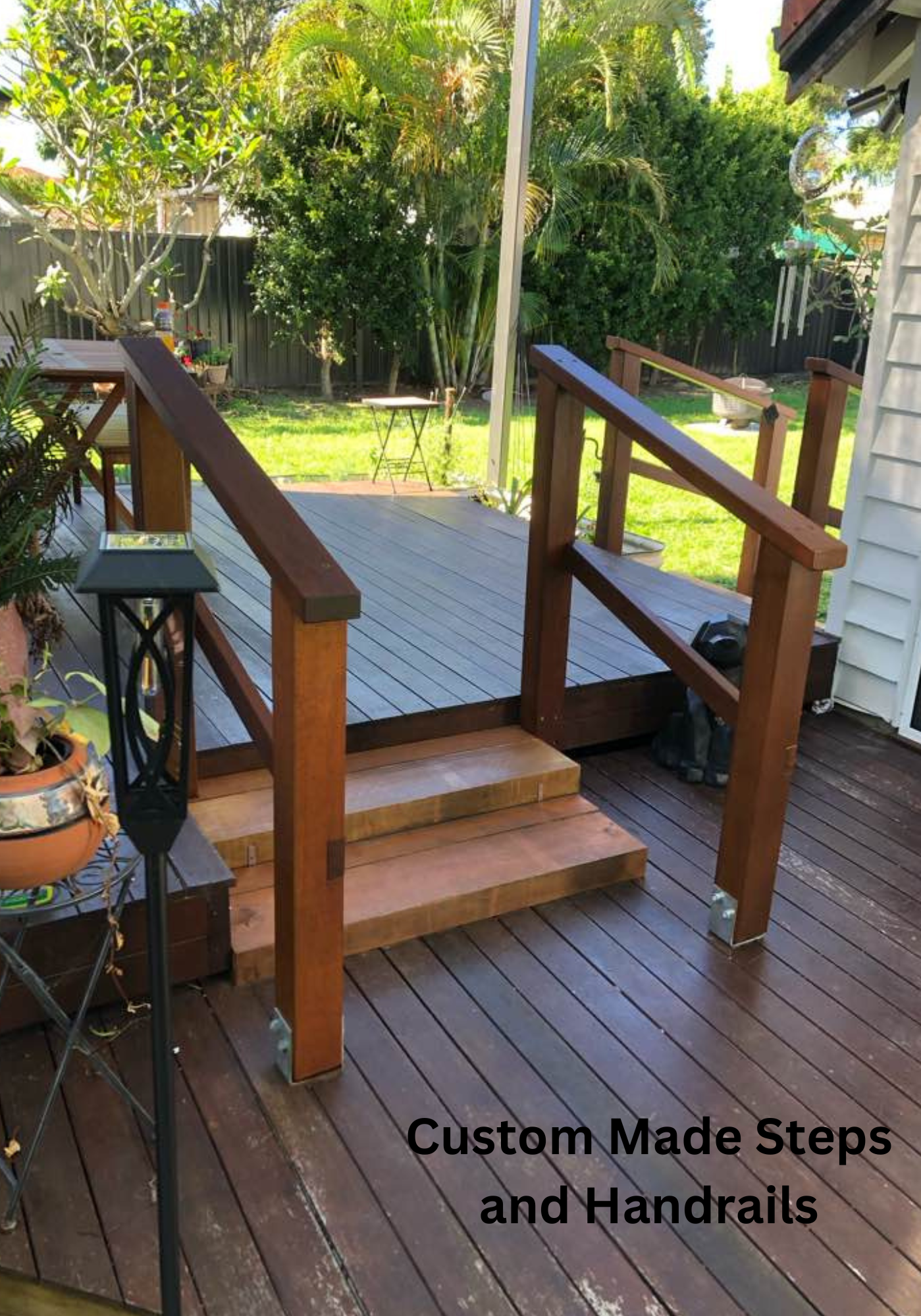 Custom Made Steps and Handrails for Safety